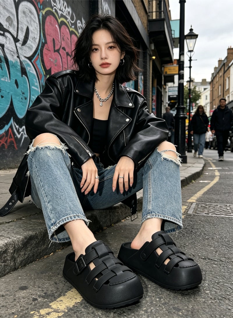 Designer-inspired breathable slip-on sandals for men and women, stylish and comfortable, perfect for the beach, pool, and casual occasions. - Image 3