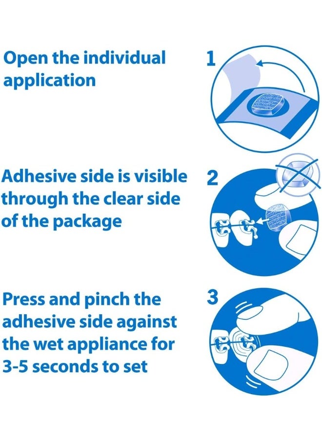 Orvance Orthodots Clear (48 Count) Moisture Activated, Silicone Dental Wax Alternative For Pain Caused By Braces  - Image 5