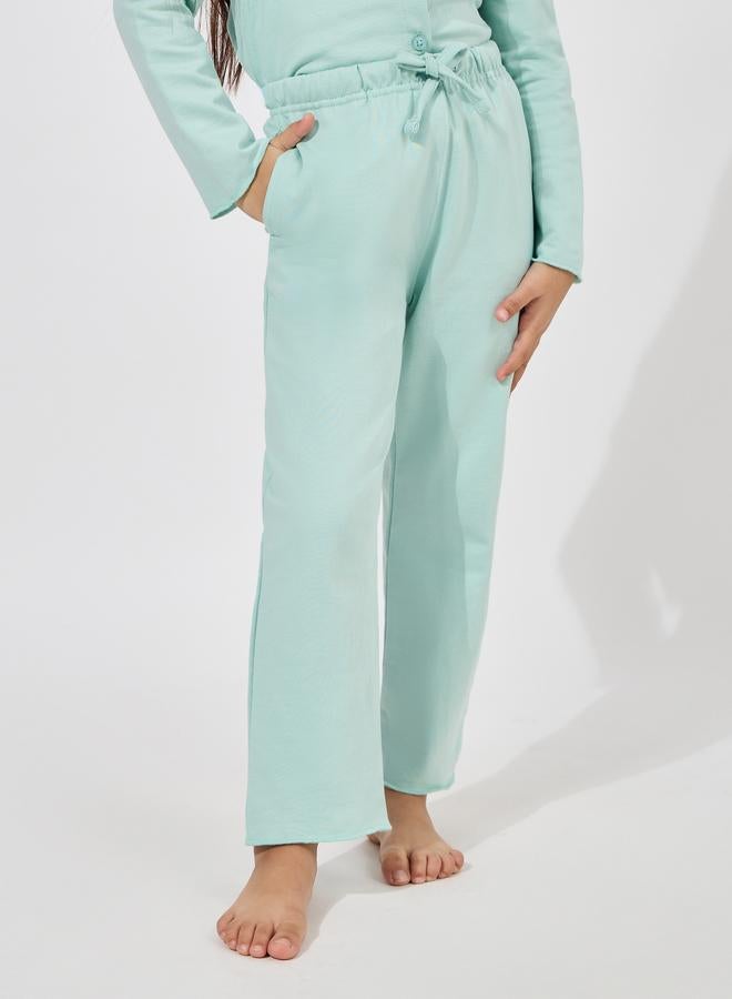 Styli Styli Collared Button Down Shirt and Pyjama Set  - Image 5