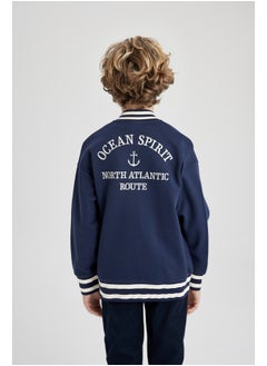 DeFacto Boy Regular Fit Crew Neck Long Sleeve Knitted Cardigan / Bolero  - Image 4
