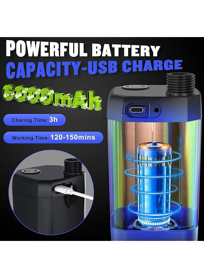 Oasisgalore Portable Shower For Camping [Long Lasting]6000Mah Rechargeable Ipx7 Waterproof Outdoor Shower With Intelligent Led Display 4 Spray Modes Camping Hiking Equipment  - Image 2