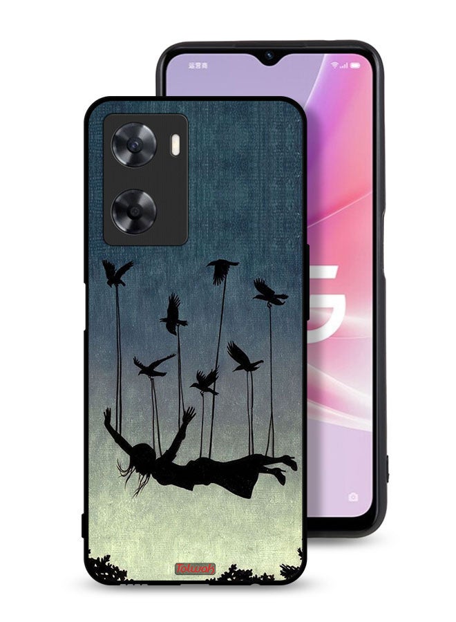 Tolwak Oppo A77s Protective Case Cover Birds Holding Fallen Girl - Image 1