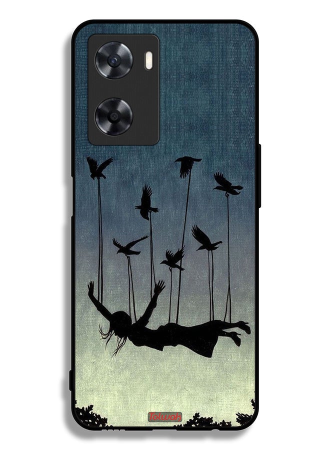 Tolwak Oppo A77s Protective Case Cover Birds Holding Fallen Girl - Image 2