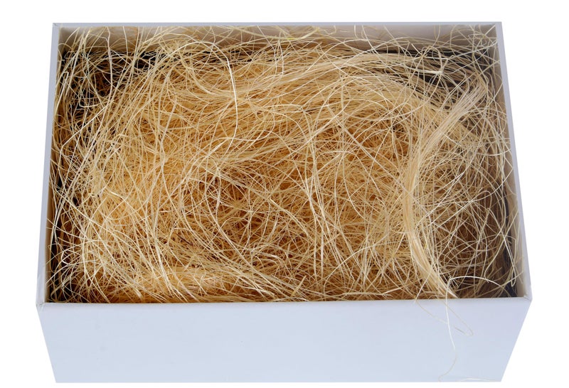 Sansam 0.55 LB Cream Sisal Fiber for Easter Basket Grass, Gift Box and Vase Filling, Natural Excelsior Packing Filler, Nest for Birds and Pets, Moss for Indoor Potted Plants and Crafts - Image 2