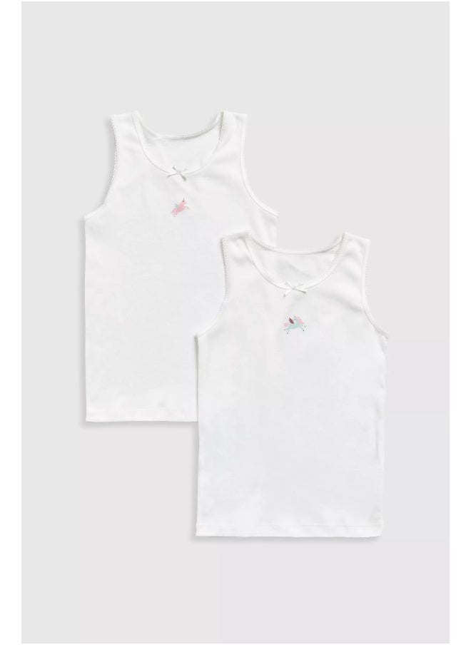 mothercare - Party Horse Sleeveless Vests - 2 Pack - Image 1