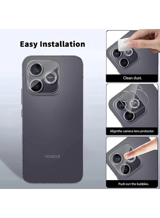 Wechdo 2 Pack for Honor 600 Lite 5G Premium Tempered Glass Screen Protector, 1 Pack Front Screen Protector and 1 Pack Camera Lens Film, with 9H Hardness, Anti-Fingerprint, Anti-Shatter, Bubble-Free & Easy Installation - Image 3