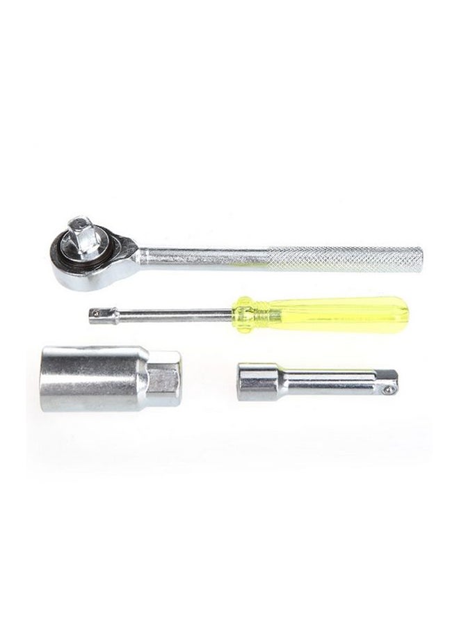 40-Piece Combination Socket Small Wrench Set Yellow/Grey 24cm - Image 3