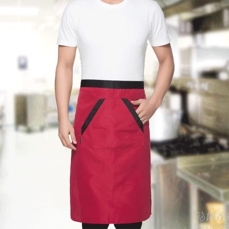 klarako Chef Apron, 2Pcs Chef Works Waist Apron for Men Women, Men's Half Apron with Pocket for Kitchen Restaurant Cooking - Image 2