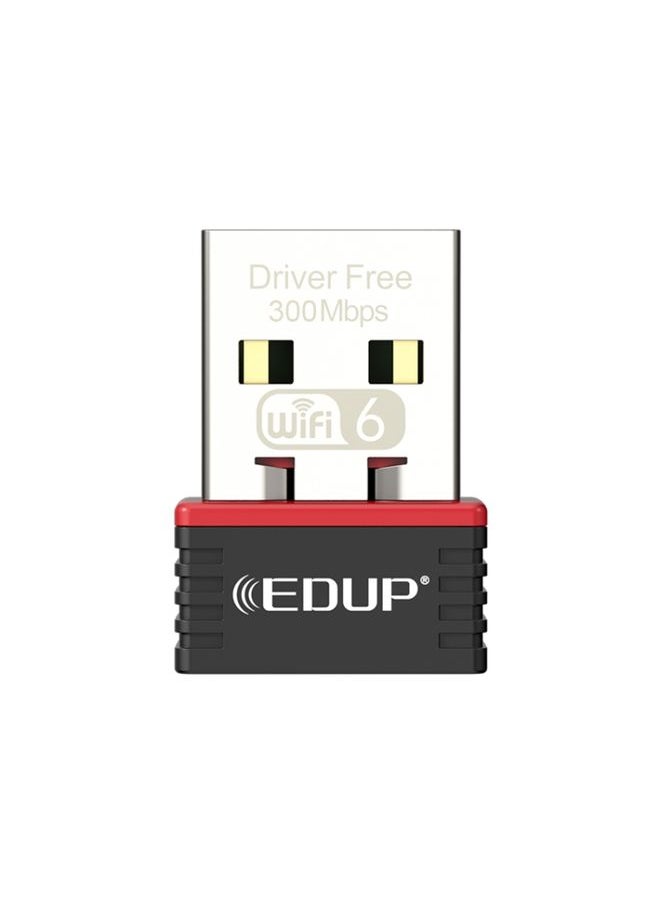 EDUP EP-AX300 300Mbps WiFi6 USB Free Drive Network Adapter