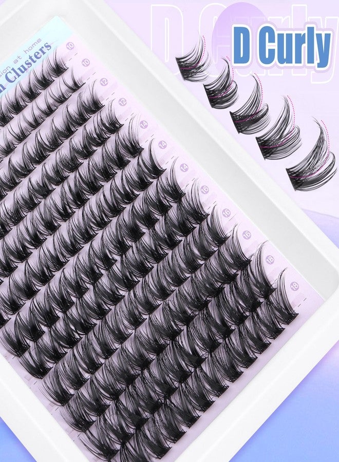Newcally Lash Clusters Wispy Lash Extension D-curly Eyelash Clusters Natural Look 10-18mm Cluster Eyelash Extensions 144Pcs Volume Individual Lashes Spiky Cluster Lashes Manga by Newcally - Image 3