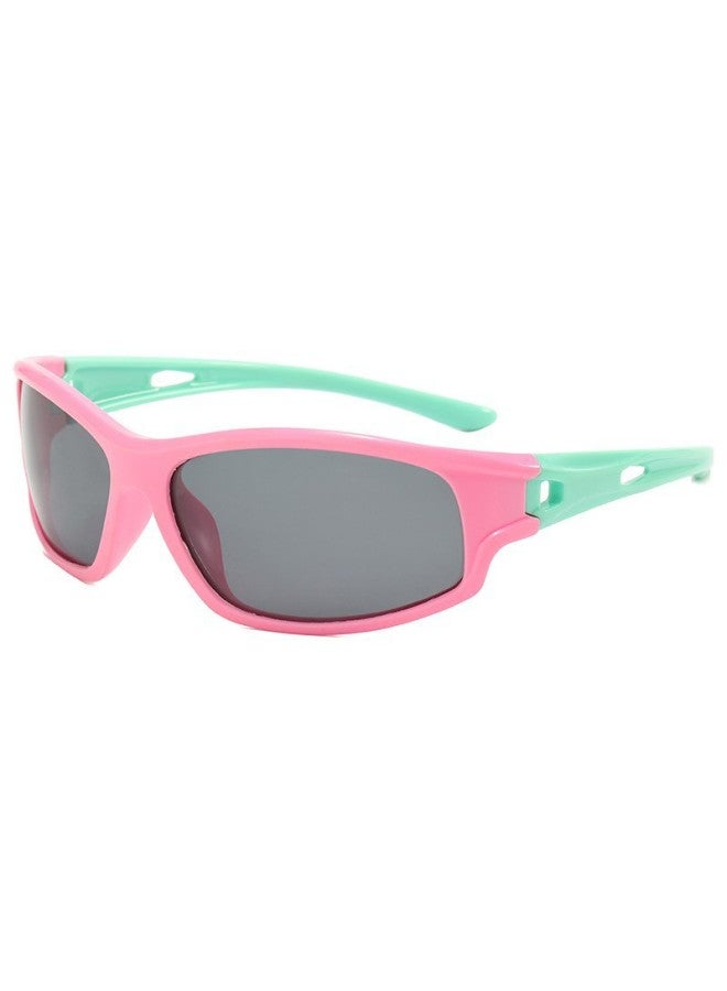 Teenagers Outdoor Sports Sungl Kids Soft Silicone Children Polarized Sungl Silver Cycling Sungl