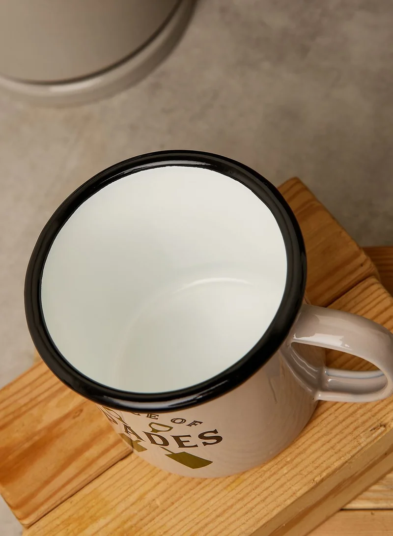 GENTLEMEN'S HARDWARE Enamel Mug - Ace Of Sapces 17 Fl.Oz/500 Ml