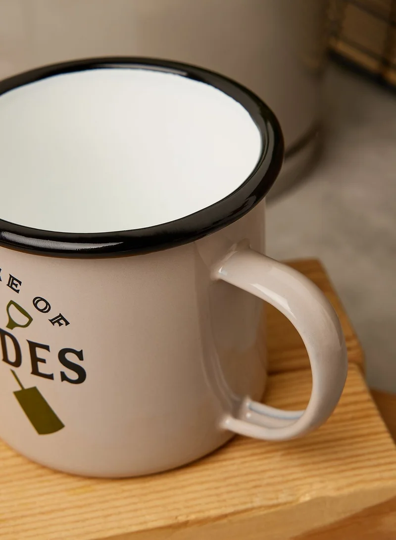GENTLEMEN'S HARDWARE Enamel Mug - Ace Of Sapces 17 Fl.Oz/500 Ml