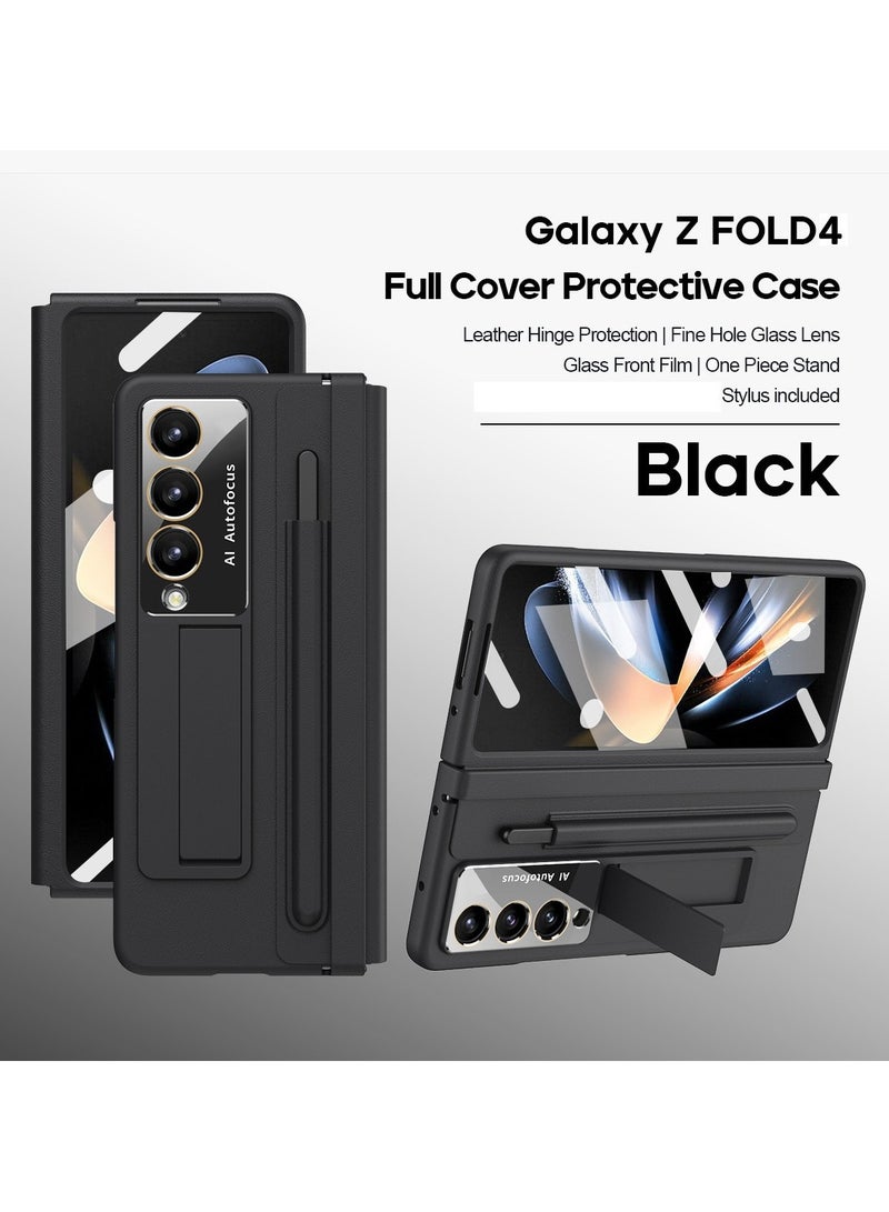 general Galaxy Z Fold 6 Case - Full Protection, Pen Holder & Stylus Pen, with Kickstand & Screen Protector, One-Piece Housing Leather PC Cover for Galaxy Z Fold 6 5G 2024 - Image 2