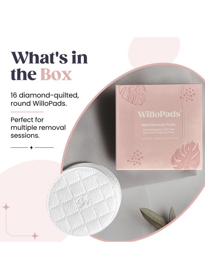 Saint Willo UPDATED Willopad Refills for Willowash Acrylic Nail Remover - 16 Count - Round - Willopads - Image 5