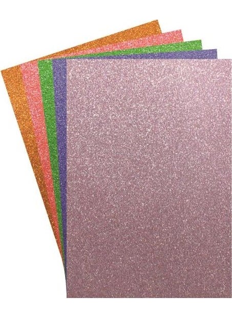 Bafix Glitter Cardboard 50X70 Cm 280 Gr Orange 10 Pieces (1 Pack of 10 Pieces) 