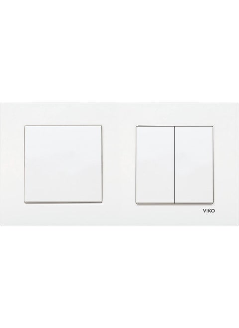 Karre White Set of 2 Switch + Commutator