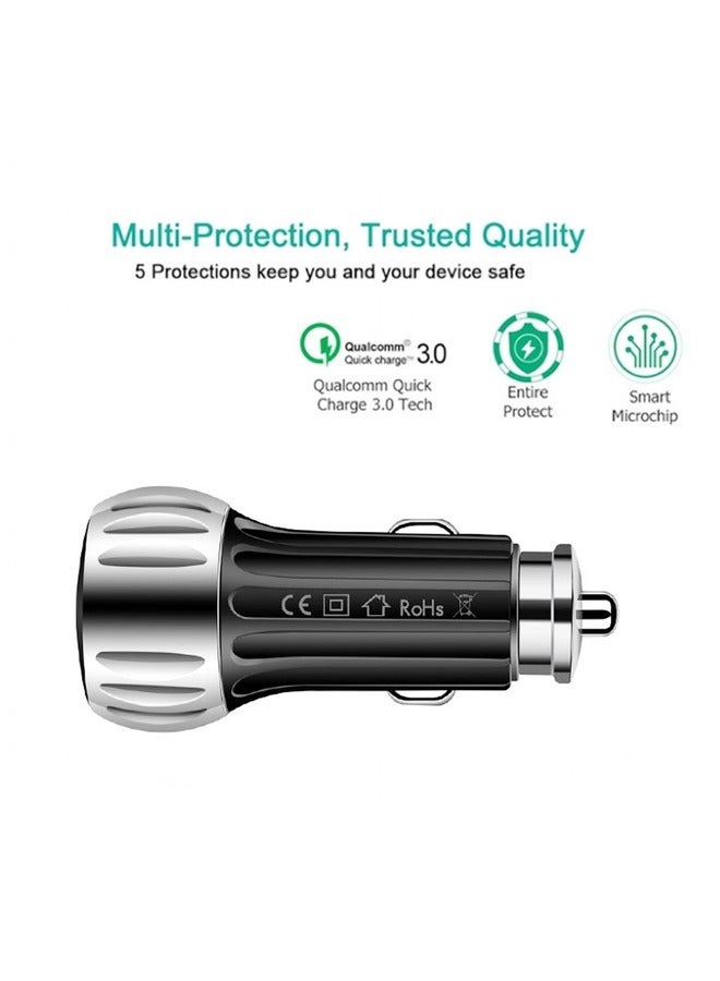 Network 2-USB Port Quick Car Charger Black - Image 5