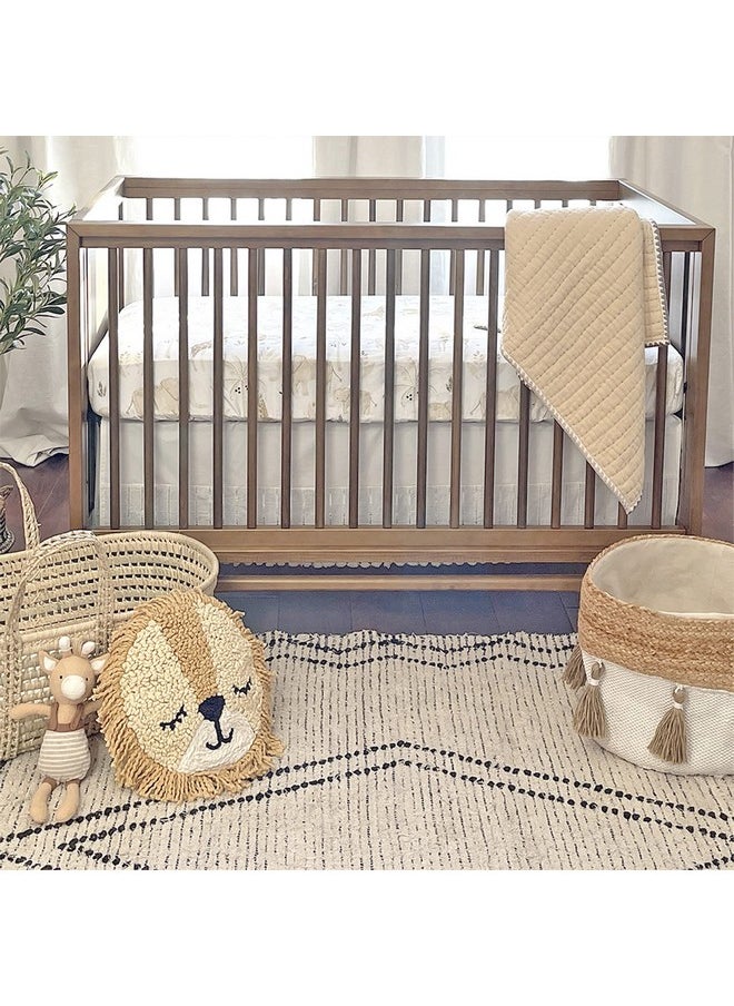 Crane BABY Crane Baby Crib Sheet, Safari Crib Sheets & Toddler Sheets, 100% Cotton Crib Sheets for Standard Crib Mattress, 28"x 52", Breathable Crib Sheets, Fitted Crib Sheets for Boys and Girls  - Image 5