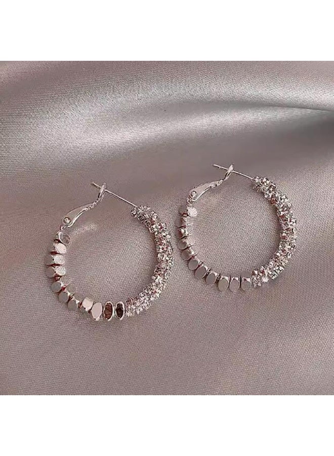 Ucanbe Unique Hoop Ear Cuff Earrings - Niche Luxury Design Advanced Ear Jewelry - Image 1
