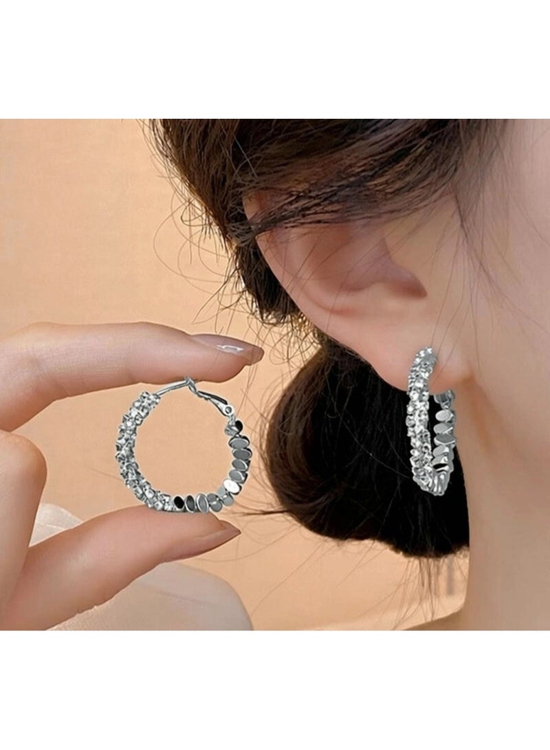 Ucanbe Unique Hoop Ear Cuff Earrings - Niche Luxury Design Advanced Ear Jewelry - Image 2
