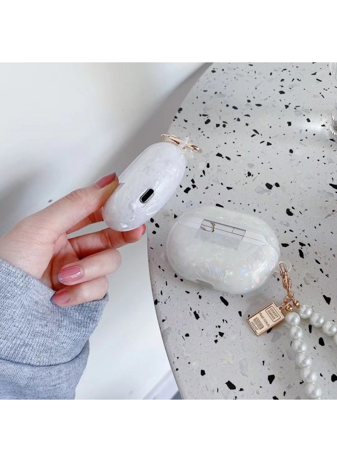Generic - Applicable For HuaweiFreebuds Pro Earphone Case Creative Shell Pattern Soft Case 3/4/6i Wireless Bluetooth Pendant-Color:Shell Pattern + Bracelet-leopard Print-Model:Freebuds6i (protective Case) - Image 1
