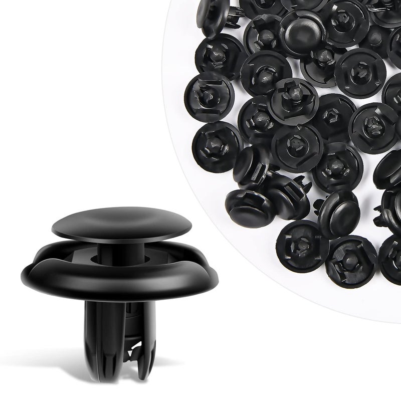 GOOACC 50Pcs Upper Seal Radiator Cover Push-Type Retainer Compatible with Toyota Lexus 90467-08217 4Runner FJ Cruiser Tacoma GX470 Honda Acura 91512-SX0-003 Accord Civic Insight Odyssey - Image 1