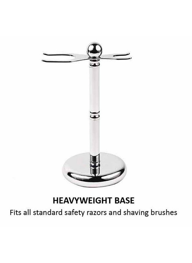 'S Deluxe Chrome 2 Prong Safety Razor And Shaving Brush Stand - pzsku/Z5D3D7E725127AA85B671Z/45/_/1721721917/f40a5462-abbe-47cb-9750-850b40661cc8