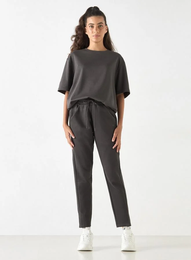 Kappa Kappa Track Pants with Drawstring Closure and Pockets