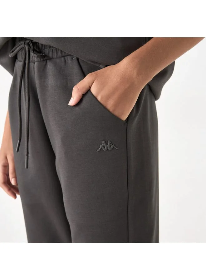 Kappa Kappa Track Pants with Drawstring Closure and Pockets