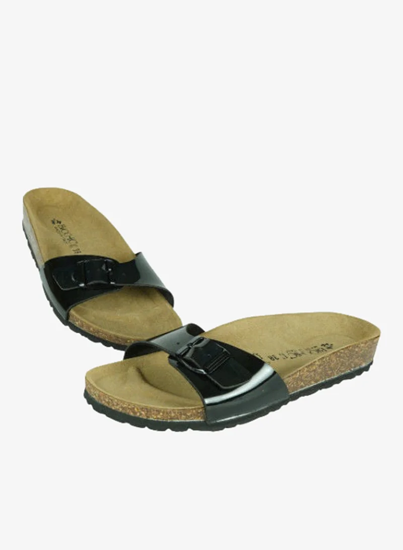 BiOCHIC Biochic Ladies Single Strap Sandals 012-480 1837-Black