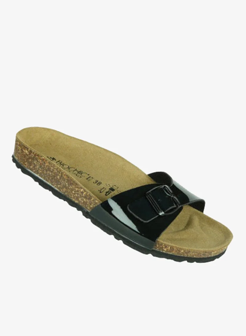 BiOCHIC Biochic Ladies Single Strap Sandals 012-480 1837-Black