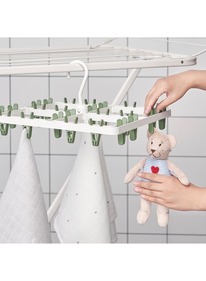 erorex Hang dryer 24 clothes pegs, green - Image 4