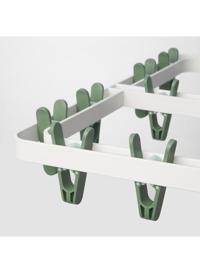 erorex Hang dryer 24 clothes pegs, green - Image 5