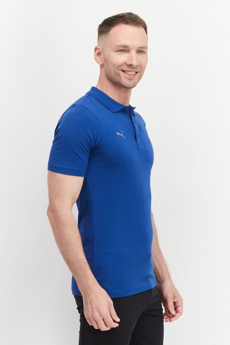 PUMA Men Sportswear Fit Short Sleeves Tainting Polo Shirt,  Blue - Image 2