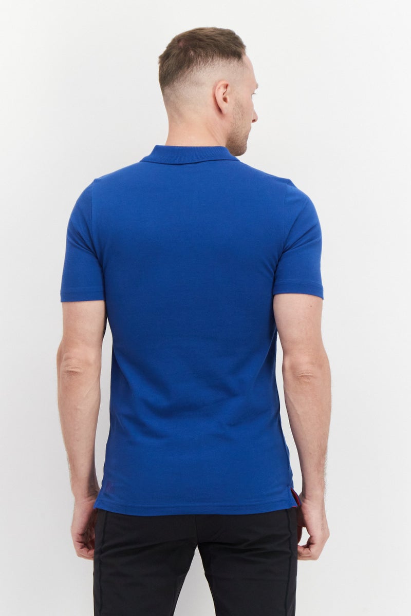 PUMA Men Sportswear Fit Short Sleeves Tainting Polo Shirt,  Blue - Image 3