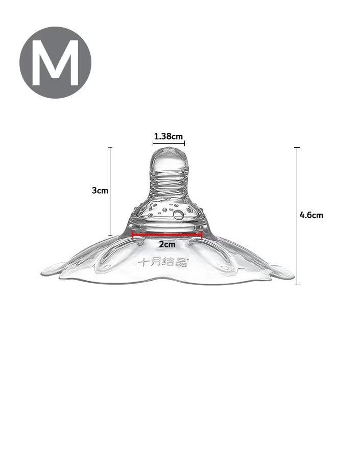 FIRSTAR 2 Pcs Contact Nipple Shields, Ultra-Thin and Super-Soft Food-Grade Silicone Nipple Extender - Image 2