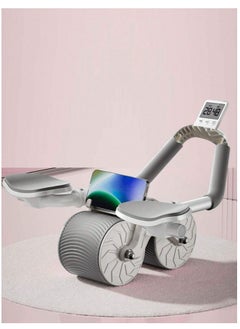Zoom Plus Zoom Plus New with timer Ab Abdominal Exercise Roller Elbow Support abs roller wheel core exercise equipment Automatic Rebound Abdominal Wheel  - Image 1