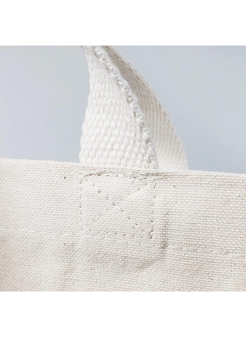 TBF Blank Bulk Canvas Tote Bags Wholesale Organic Natural Color Plain Bags for Decorating Heat Transfer Printing DIY Crafts  - Image 3