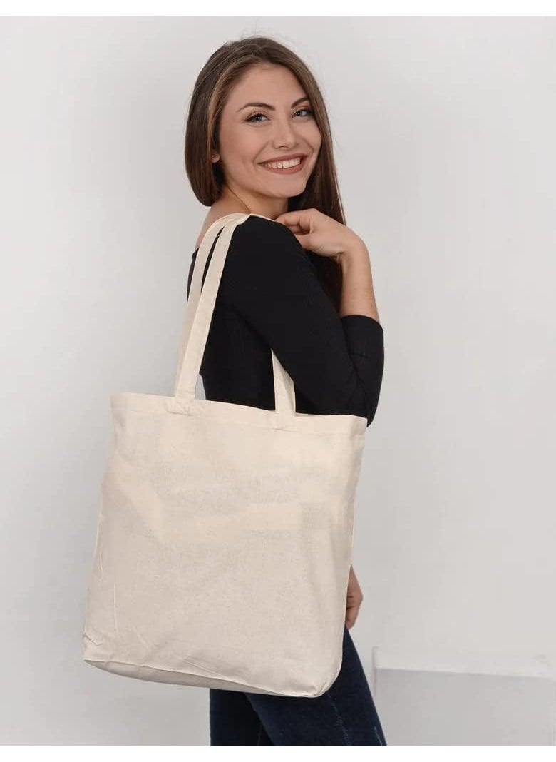 TBF Blank Bulk Canvas Tote Bags Wholesale Organic Natural Color Plain Bags for Decorating Heat Transfer Printing DIY Crafts  - Image 2