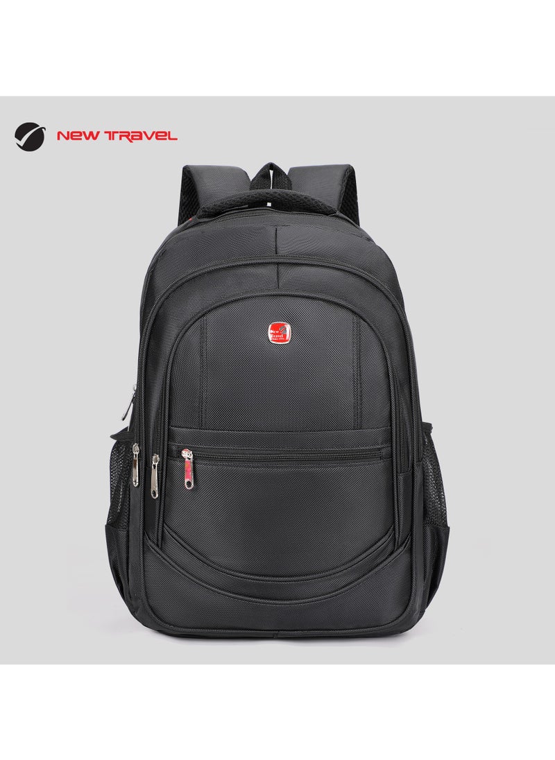 NEW TRAVEL New Travel | Laptop Backpack | School & College Bag | Model LM001-18 | Unisex | 18 Inches | Soft Material | Fabric  - Image 4