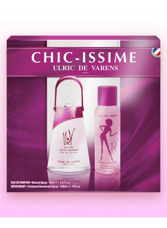 Ulric De Varens - Chic Issimi Coffret Edp 75Ml + 125Ml - Image 1