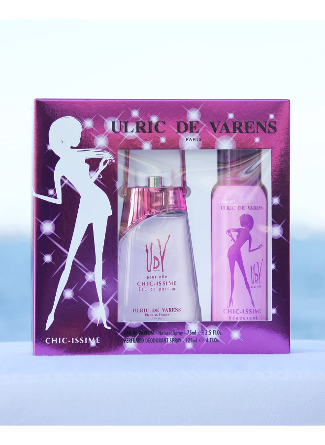Ulric De Varens - Chic Issimi Coffret Edp 75Ml + 125Ml - Image 1