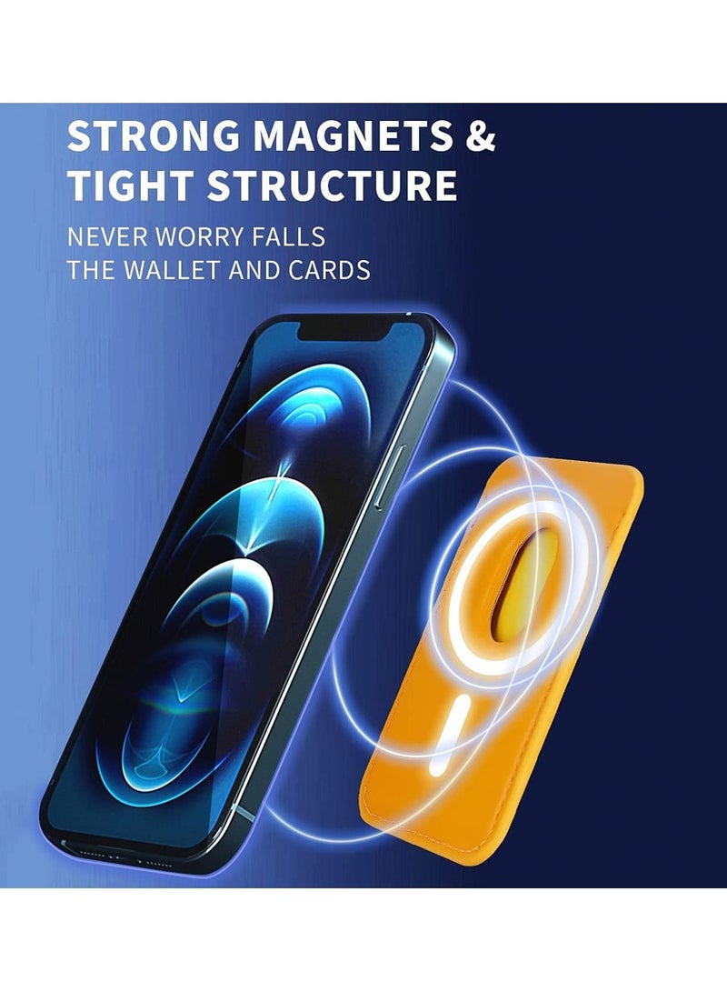 SYOSI Magnetic Card Wallet Holder, Leather Mag Safe Wallet for iPhone 13 Pro Max/13 Pro/13/13 Mini, for iPhone 12Series - Image 4