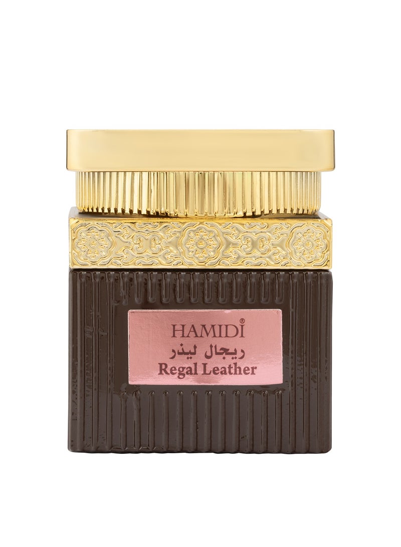 Hamidi Bakhoor Natural Muattar Regal Leather 50gm - Image 1