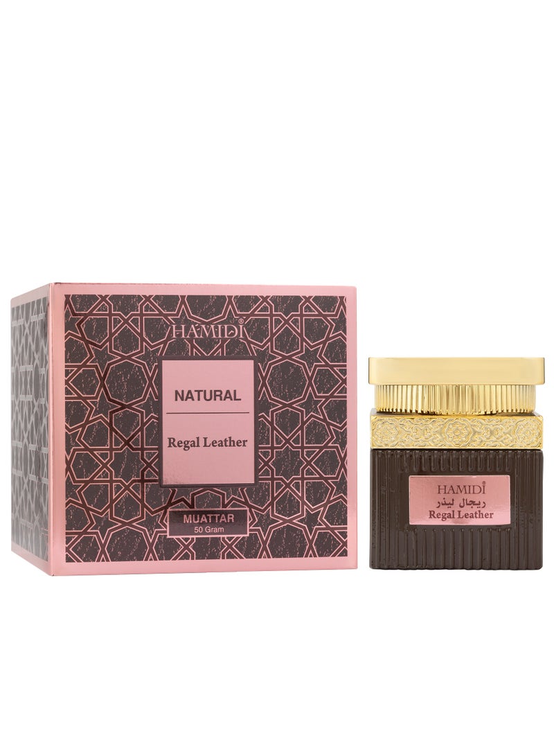 Hamidi Bakhoor Natural Muattar Regal Leather 50gm - Image 2