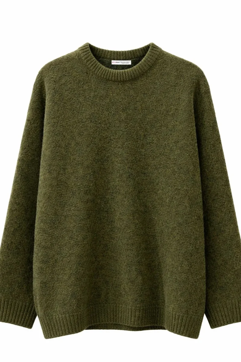 ميكسراي MIXRAY Women's Oversized Crew Neck Sweater