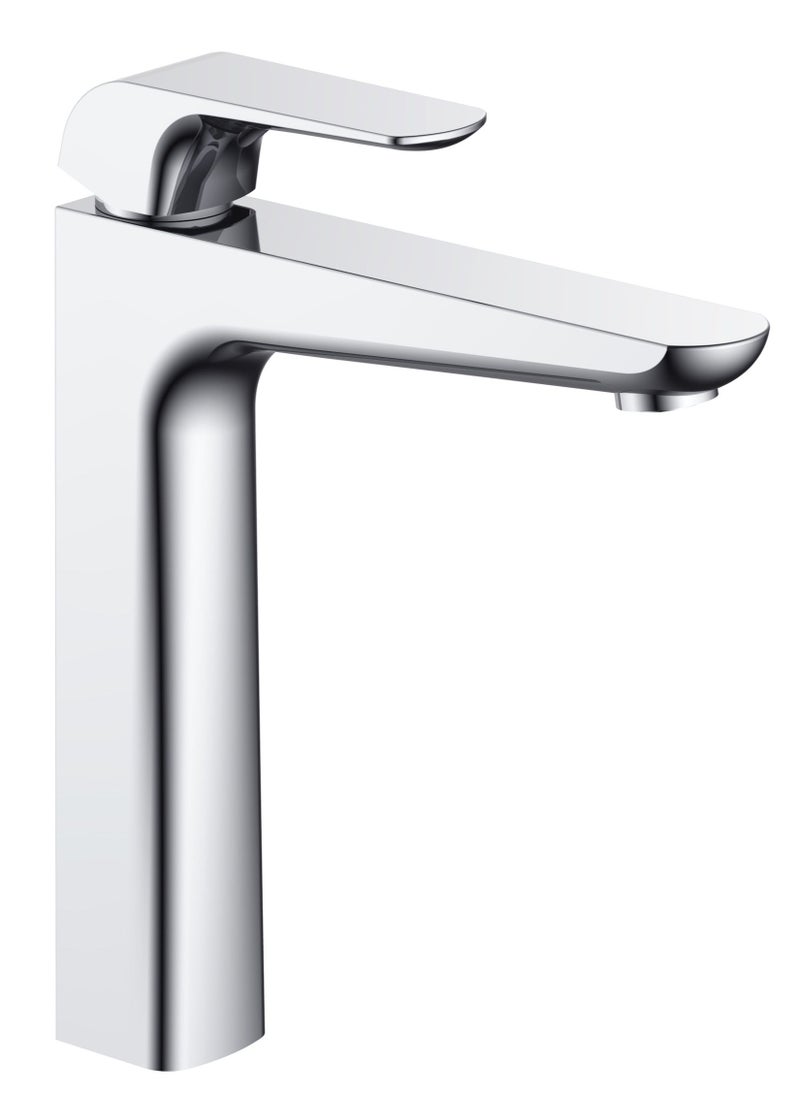 HESANIT HESANIT Elite Single Lever High Bathroom Faucet With Pop Up Waste Chrome - 7007HC 