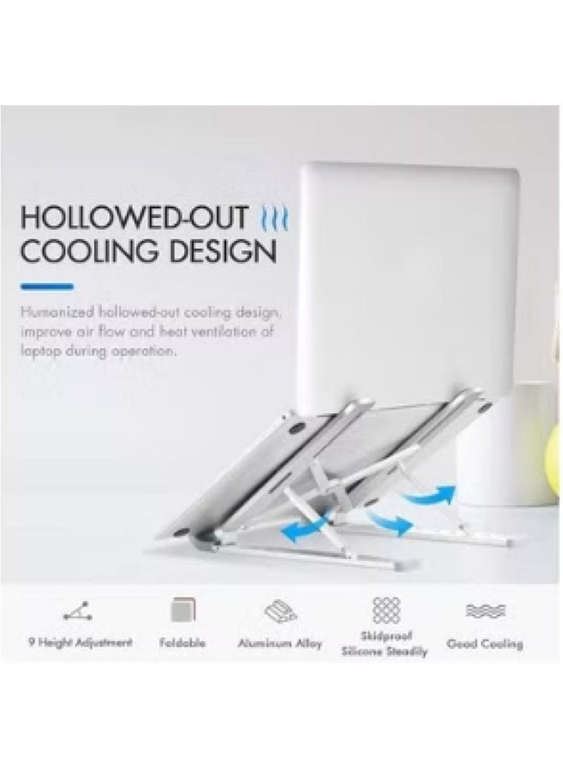 Foldable Laptop Stand Silver - Image 3