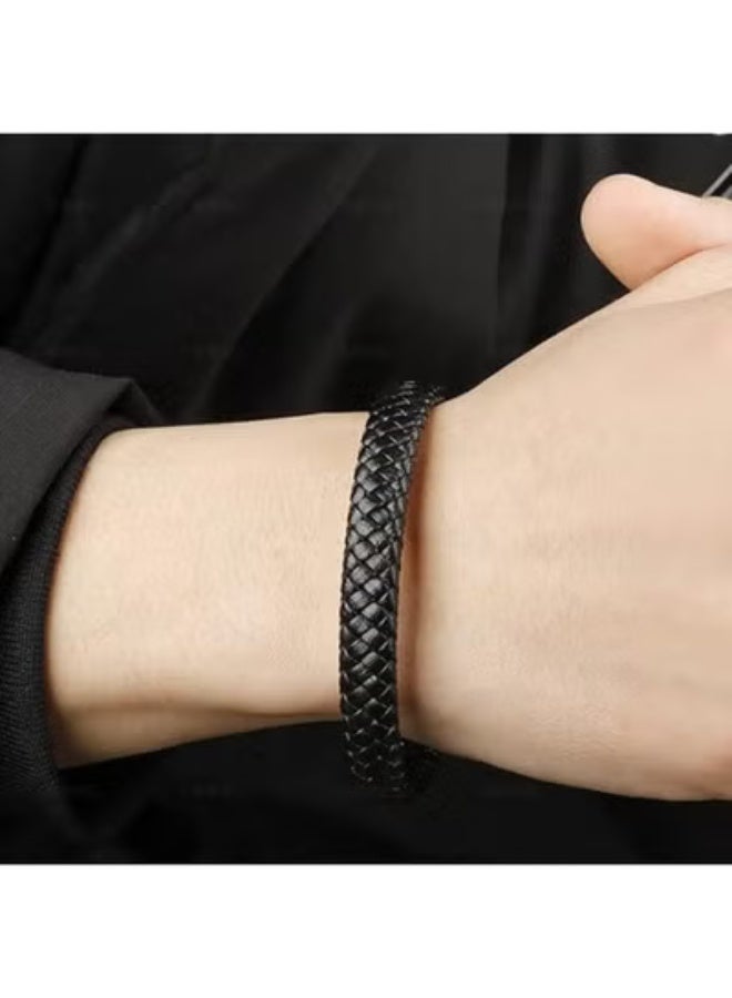 Bracelets for Men-Stainless Steel Magnetic Clasp Franco Chain Mens Bracelet - Image 5